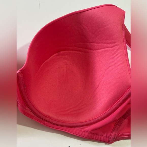 Avenue Watermelon Pink Underwire Plunge Full Coverage T-Shirt Bra 46DD - Picture 6 of 9